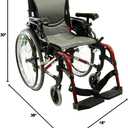 Karman 29 pounds S-305 Ergonomic Wheelchair 18" Pearl Silver
