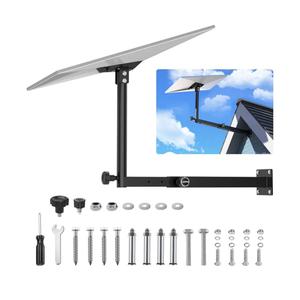 Starlink Gen 3 Mount, Starlink Pole Mount, Extension-Type Heavy Duty Starlink Long Wall Mount with 0-30° Adjustable Starlink Gen 3 Pipe Adapter for Starlink Internet Kit Satellite (19.7-27.6inch)