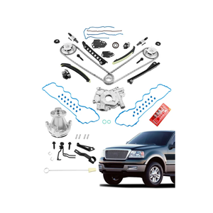 Timing Chain Kit 5.4 L, 2004-2011 Ford Expedition F-150 F-250 F-350 Super Duty, Lincoln Mark Lt Navigator, with Oil/Water Pump Timing Belt Tools, 5.4L V8 3-Valve Engine, 5L3Z-6268-A, 3R2Z6A257DA