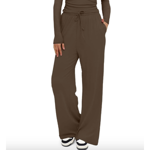 Darong Women's  Outfits Lounge 2025 Fall Wide Leg Pants Casual (Large)