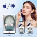 Visual Blackhead Remover Tools with Camera,Pimple Popper Extractor Tool Kit with Camera 20X 1080P Pore Cleaner Acne Comedone Whitehead Extractor Kit for iPhone/Android (Blue)
