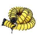 Rubber-Cal "Air Ventilator Yellow" Flexible Ducting - 10" Diameter x 25ft