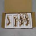 Vercraft 2 Pairs of Deer Antler Ornaments Deer Antler Car Mirror Hanger Hunting Ornaments for Cars Trucks Trees Rustic Faux Hunting Outdoors Home Decor for Hunters (Brown,Classic)