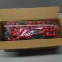 AFPV Christmas Decorations for Home Indoor Artificial Evergreen Pine Branches with Red Berry Stems for Christmas Trees, Plants Decor & Navidad Decoracin (Red Berry Set)