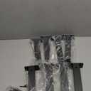 8 Pack - 10 inch Black Hidden L Shelf Bracket (1/5 Inch Thicked) Iron Floating Shelf Brackets Rustic Industrial Metal Brackets for Shelf Support