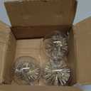 Hoteam 3 Pcs 2.36" Starburst Christmas Ball Ornaments Pipa Champagne Gold Shatterproof Christmas Hanging Ornaments Metal Glitter Tube Shaped Balls for Holiday Xmas Tree Party Decorations