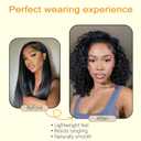 Burmese Curly Bundles Hair Pure Protein Fiber Close to Human Hair 20 22 24 Inch Synthetic Deep Curly Bundles with Spiral Ends Quick Weave Extensions 3Pcs For Women Nature 1b