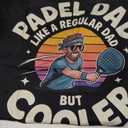Cool Padel Art for Dad Father Men Padel Lover Padel Player T-Shirt, M, Black