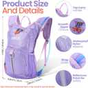 Shinylin Kids Hydration Backpack with 1.5L Water Bladder Hiking Backpack Lightweight for Boys or Girls Children Biking Climbing Running Cycling