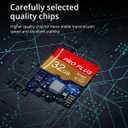 2 Pack TF Card 32GB with Adapter, High Speed Memory Card, UHS-I C10 A1 Memory TF Card for Tablet/Mobile Phone/Camera/Car Audio/Game Console (TF162 Red Gold 32GB)