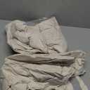 100% Blackout Shield Linen Blackout Curtains for Bedroom 84 Inches Long, Back Tab/Rod Pocket Living Room Drapes, Thermal Insulated Blackout Curtains 2 Panels Set, 50" W x 84" L, Cream