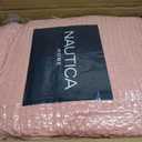 Nautica - King Quilt Set, Soft & Reversible Cotton Bedding with a Smooth Finish, 3 Piece Coastal Bed Set with Matching Pillowcases (Seashore Stitch Pink)