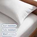 Twin Size 3 Piece Sheet Set - Comfy Breathable & Cooling Sheets - Hotel Luxury Bed Sheets for Women & Men - Deep Pockets, Easy-Fit, Extra Soft and Wrinkle Free Sheets - White Oeko-Tex Bed Sheet Set