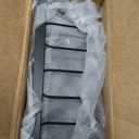 2 Tier Fruit Basket for Kitchen, Detachable Fruit Bowl for Kitchen Counter, Metal Fruit and Vegetable Storage Stand, Fruits Holder Vegetable Basket with Wood Handle, Bread and Snack Organizer (Black-Original Wood)