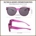 JALEBI Polarized Fit Over Glasses Sunglasses for Women Large Round Cat Eye Shades UV400 Protection Lightweight for Driving
