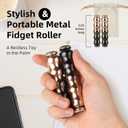 Fidget Spinner Adult Desk Toy, Metal Fidget Toys for Anxiety Relief, ADHD Stress Relief Hand Spinner, Cool Mini Figure Ornament for Focus & Relaxation (2Pcsa)