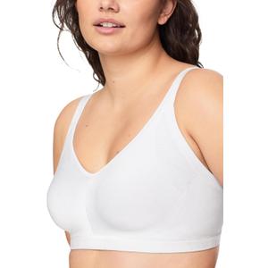 Warner's Women's Easy Does It Underarm-smoothing With Seamless Stretch Wireless Lightly Lined Comfort Bra Rm3911a (Large)