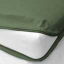 Queen Size Armless Futon Covers - 100% Egyptian Cotton 600 Thread-Count Futon Slipcovers - Zippered Couch Cover Sofa Bed Protector, Sleeper Sofa Cover, Machine Washable, Olive