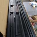 Queen Loft Bed with L-Shaped Desk and Storage Drawers, Queen Size Loft Bed Frame with Computer Monitor Stand, Corner Shelf and Hanger Rod, Adults Loft Beds Nosie-Free, Black