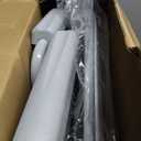 Drive Medical 11148-1 Folding Steel Bedside Commode Chair, Portable Toilet, Supports Individuals Weighing Up To 350 Lbs, with 7.5 Qt. Bucket and 13.5 Inch Seat, Grey