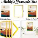 Gold 12x16 Picture Frame Set of 3, High Transparent Frame for 12 By 16 Photo Collage Canvas Poster Size Wall Mount and Tabletop Horizontally Vertically (Gold, 12 x 16 inches)