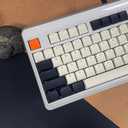 Womier Low Profile Keycaps - PBT Shine Through Keycaps 60 65 75 100 Percent, Retro Keyboard Key caps Full Size for Cherry Gateron MX Switches Mechanical Keyboard, Retro Carbon Color