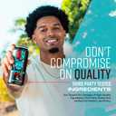 Gorilla Mind Energy Drink | Unmatched Energy  Amplified Focus | N-Acetyl-L-Tyrosine, Alpha-GPC, 200mg Caffeine, Uridine, Saffron | 0 Sugar Or Artificial Colors | 16oz, 12-Pack (Blue Raspberry)