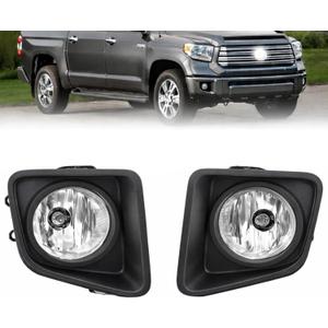 Fog Lights Compatible With 2014-2021 Tundra Fog Lamps Assembly 1 Pair of Fog Lights W/O Wiring Harnesses and Switch