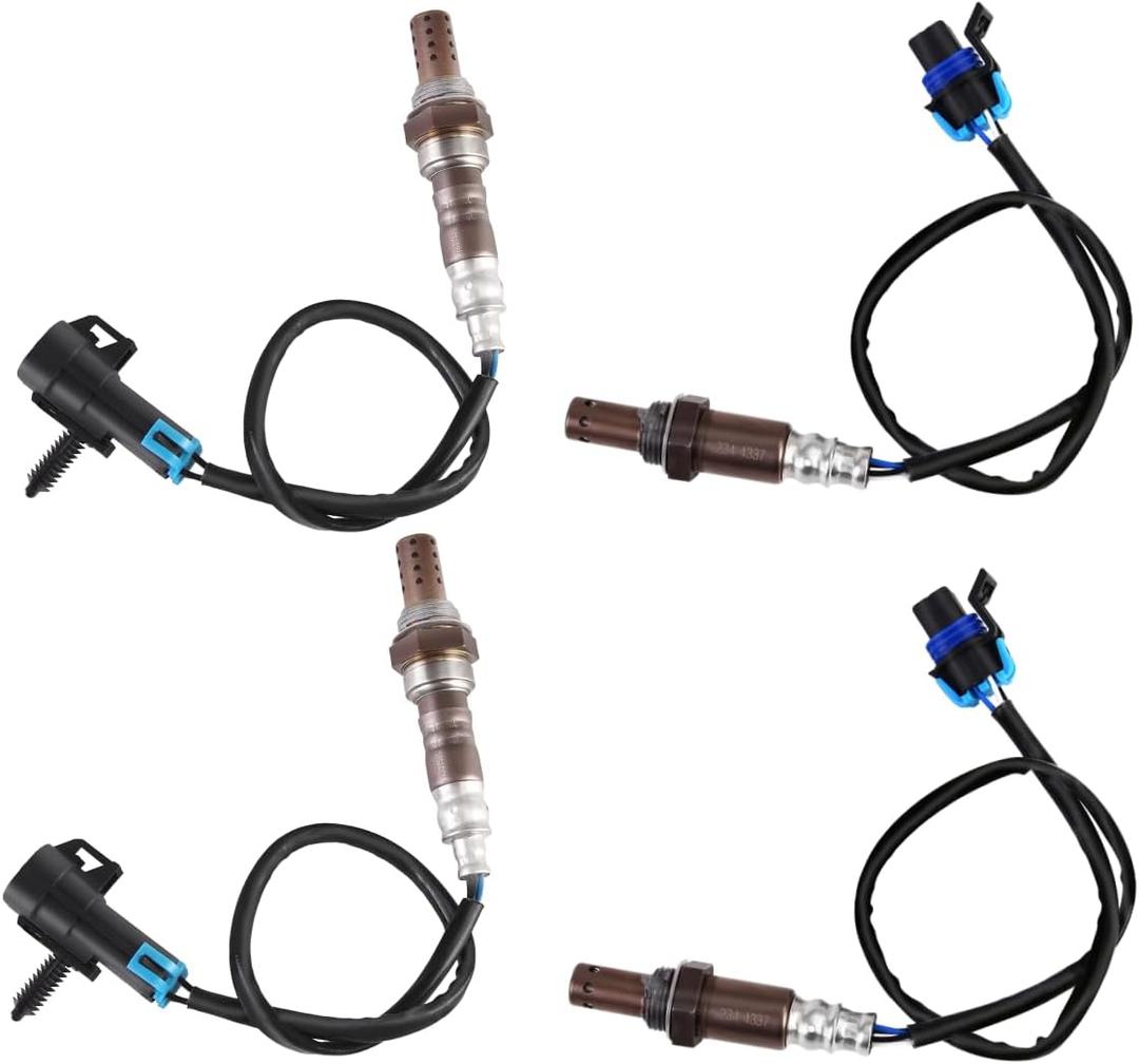 O2 Oxygen Sensor Upstream and Downstream Fits for Chevy Silverado Suburban 1500 2500 3500 HD Tahoe, for GMC Sierra Yukon XL 1500 2500, for Cadillac Escalade ESV EXT 2006-2007 234-4337 234-4018 4Pc
