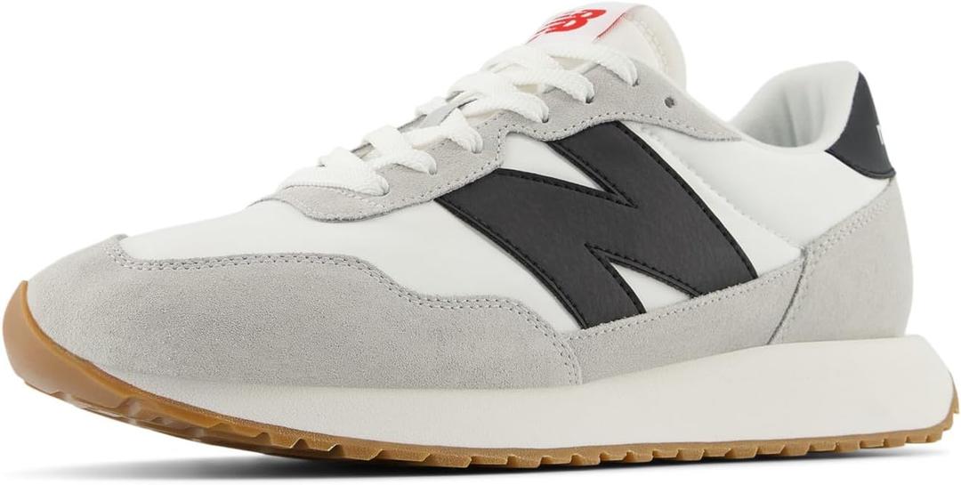 New Balance Men's 237 V1 Sneaker (10, White/Brighton Grey/Black)