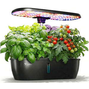LETPOT Hydroponics Growing System, 12 Pods Indoor Herb Garden Kit with 24W LED Grow Light, 5.5L Water Tank & 16" Adjustable Height, Smart Indoor Gardening System for Kitchen, Home & Gift