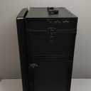 Rolling Portable Manicure Table with 3 Drawers, Lockable Makeup Train Case with Mirror & Nail Polish Organizer, Foldable Nail Desk with Wheels & Handle for Mobile Nail Techs & Salon Use, Black