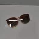 Livho Polarized Sunglasses, Retro & Oversized Shades for Women with Round Lenses (Brown/Brown)
