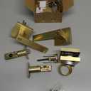 goldenwarm Exterior Door Lock Set Gold Front Door Lock Set, Heavy Duty Zinc-alloyed Front Door Handle and Deadbolt Set (1 Pack)