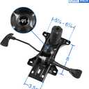 Heavy Duty with Adjustment Backrest Tilt Replacement Office Chair Swivel Tilt Control Seat Mechanism Gas Type (68 Hole)