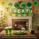 2 x 40ct St. Patrick's Day Decorations Kit, Hanging Swirls, Banner, Shamrock Garlands for St. Patrick's Day Decor, Saint Patrick's Day Party Favor