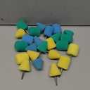 Mini Buffing Polishing Pads, 30Pcs Mini Detail Polishing balls Use On Rotary Tools,Cordless electric drill, Small area Polisher Tool for Tight Area Detailing Polishing Waxing And Sealing Glaze -MNPC30