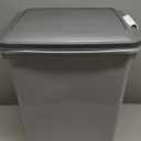 IRIS USA Dog Food Storage Container with Wheels, Airtight Lid, 2-Cup Scoop, Up to 54 Pounds Pet Food Storage, Built in Scoop Storage in Lid, Versatile Pet Food Bin, Portable, BPA Free, Gray/Dark Gray