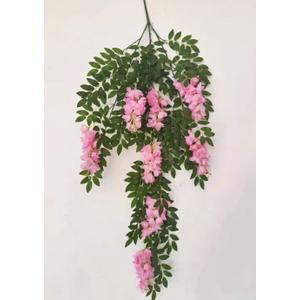 A-541 Artificial Silk Flowers Vine Wisteria Wedding Decor Ceiling Hanging Flowers White Wisteria Vine