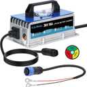 Lithium Battery Charger 36 Volt/43.8V 18A for 36V (38.4V) LiFePO4 Battery 0V Wake Up 36V Lifepo4 Battery Charger, IP67 Waterproof, for Golf Cart, Forklift, Trolling Motor, Boat, Car, RV, Lawn Mower