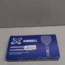 XINDELL Windshield Cleaner Tool  Car Interior Window Cleaning Kit with Extendable Handle & 4 Microfiber Pads, Auto Wiper Inside Windshield Brush for Car & Home Windows (19in)