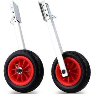 Boat Launching Wheels, 10" Removable Boat Transom Launching Dolly Wheels for Inflatable Boats, Jon Boats, Transom Boat Launching Wheels