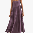 ANRABESS Women Summer Casual Loose Sleeveless Sundress Spaghetti Strap Flowy Boho Linen Beach Vacation Maxi Long Dress, M