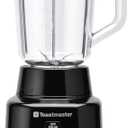 Toastmaster 5 Speed Blender with 48-oz Plastic Jar - Kitchen Blender with Stainless Steel Blades - For Fruit Smoothies & More - Multiple Speeds & Pour-Through Lid