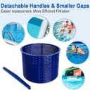 SPX1082CA Skimmer Basket Replacement for Hay-Ward Swimming Pool Skimmer, Filter Basket Assembly with Handle Compatible with Aladdin B-152 Hay-Ward SPX1082CA SP1082C Select Automatic Skimmers