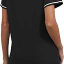 Sampeel 2 Piece Sets for Women Skirt Sets Summer Outfits Womens Clothing Set Travel Workout Skort Sets (Black, XL)