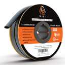 Heat Shrink Tubing 1-1/4", 3:1 Ratio Shrink Tube Industrial and Marine Grade, Dual Wall Adhesive Lined Wire Shrink Wrap Tubing, 19 Feet Black Roll (30mm)