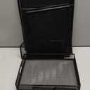 Marbrasse Desk Organizer with File Holder, 5-Tier Paper Letter Tray Organizer with Drawer and 2 Pen Holder, Mesh Desktop Organizer and Storage with Magazine Holder for Office Supplies(Black)