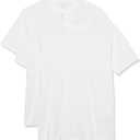 Amazon Essentials Men's Short Sleeve T-Shirts, Slim-Fit, Crewneck, Pack of 2 (XX-Large)