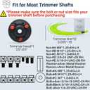 Universal Weed Eater Head, Easy Load String Trimmer Head Replacement Weed Wacker Head for Echo, Ego, Dewalt, Stihl, and Husqvarna, Includes 12pcs 1FT-0.095" Trimmer Line